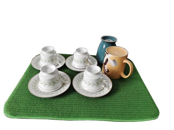 Buy cheap 38x50cm Green Table Kitchen Microfiber Dish Drying Mats For Kitchen Counter from wholesalers