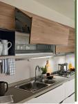 L Shape Modular Kitchen Sink Cabinet Custom Made Super Luxury Furniture