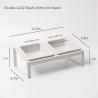 Buy cheap Ceramic Dog Cat Food and Water Bowls Set for Small Size Dogs and Cats from wholesalers