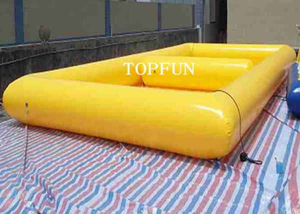 Buy cheap Funny Yellow Double Pool Inflatable Swimming Pools PVC Tarpaulin CE Approval from wholesalers