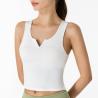 Buy cheap ODM Cotton V Neck Yoga Tank Tops Fitness Workout Running Vest Top For Women from wholesalers
