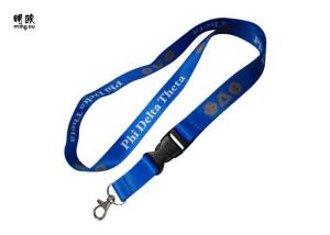 China Red & Blue Nylon Material Id Card Neck Lanyards Custom Printing Type​ on sale
