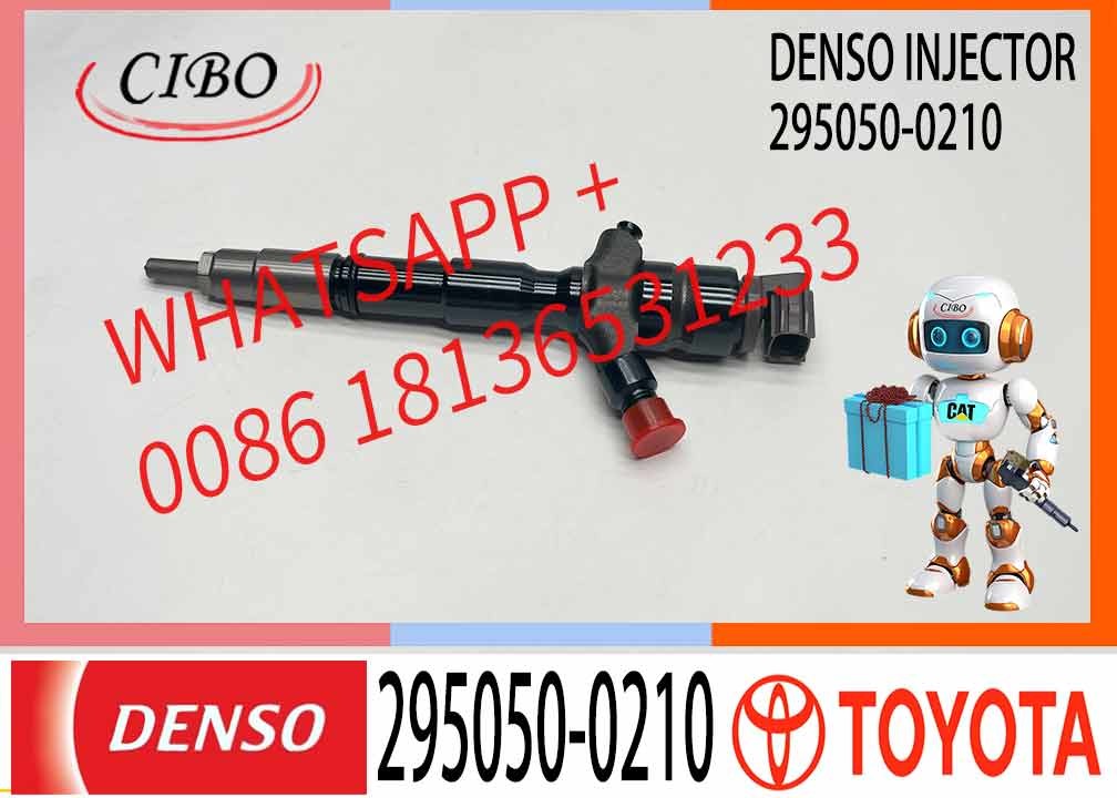 Common Rail Injetor 295050-0210 For TOYOTA 1KD-FTV 23670-39455 295900-0200 295900-0280
