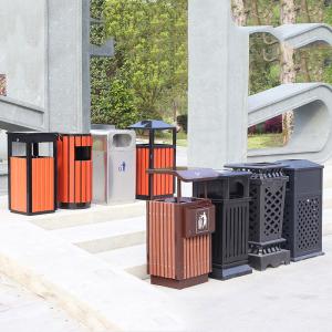 Buy cheap Customized Plastic Wood Recycling Bin with Foot Pedal from wholesalers