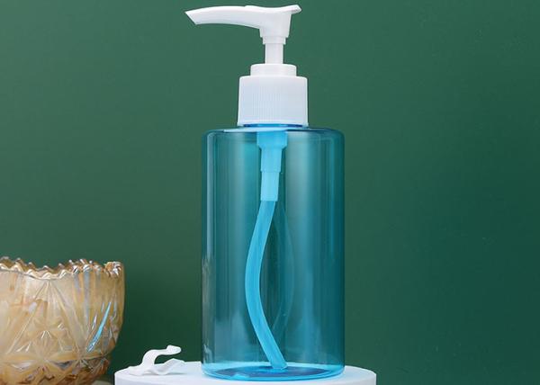 Buy cheap SGS Plastic Hand Sanitizer Round PET Bottle 200ml With White Lotion Pump from wholesalers