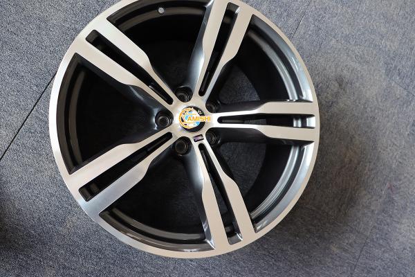 Buy cheap Cast 5 Twin Spoke Alloy ET25 BMW 7 Series 20 Inch Wheels Grey from wholesalers
