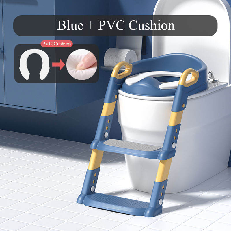OEM ODM Soft Cushion Foldable Potty Seat With Steps OUNINBEAR Brand