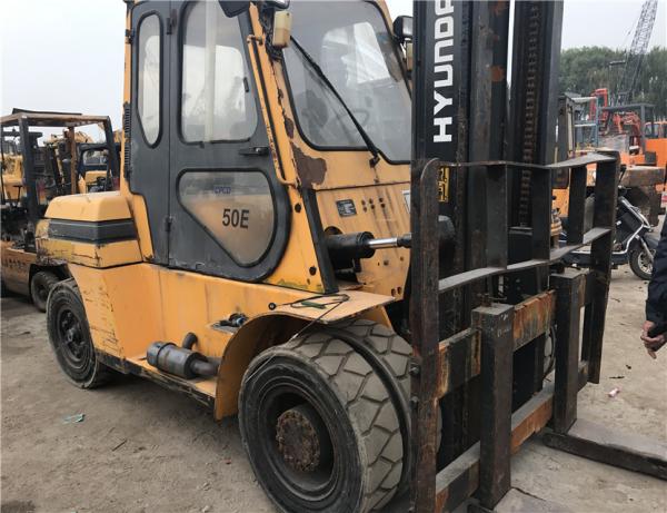 Used HYUNDAI FD50 forklift/tcm 5t forklift made in KOREA /KOREA HYUNDAI forklift