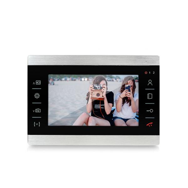 Quality New 7 inch TFT LCD screen wired video door phone / wired doorbell camera intercom for sale