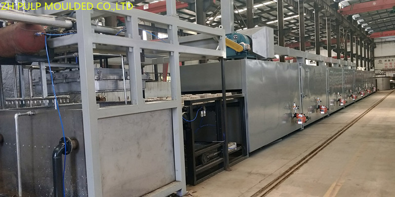 Rotary Egg Box Forming Machine 300KW Paper Moulding Pressure Vessel Control