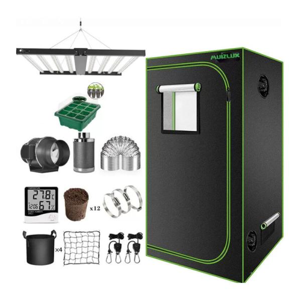 Buy cheap 150x150x200cm Grow Tent Complete Kit For Weed 800w Tunable Spectra Grow Bars from wholesalers