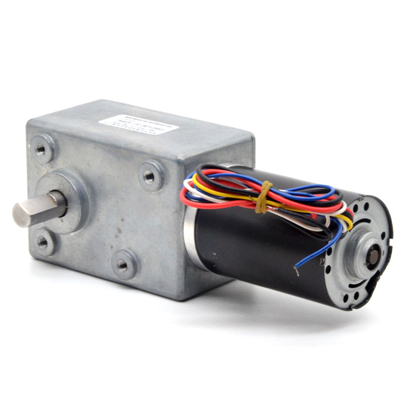 Aslong A5882-4260 24v 11-195rpm Turbine Worm Reduction Motor Dc Reduction Motor High Torque Low Speed Motor