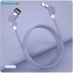 TPE ABS Micro Mobile Phone USB Cables Length 1M 2M 3A Fast Charging