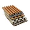 Buy cheap Colorful Wood Veneer Panels 3D Geometric Wave PVC Wall Cladding for TV Background from wholesalers