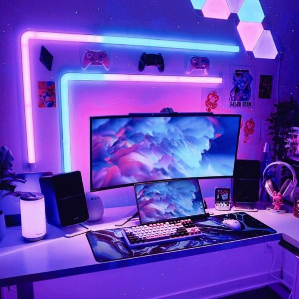 Buy cheap RGBIC Glide Wall LED Light Bar Multifunction For Bedroom Decoration from wholesalers