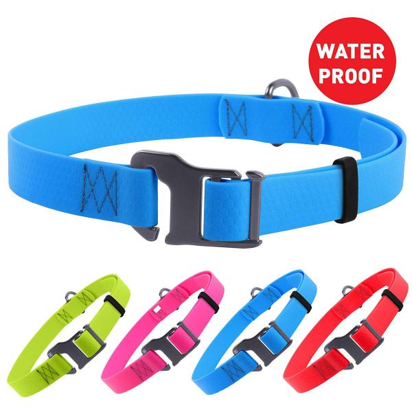 Buy cheap Colorful Water Resistant Dog Collars Stylish Skin Friendly Neck Girth 14" - 26" from wholesalers