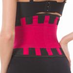 Pink Lumbar Elastic Waist Support Belt With FCC Certification