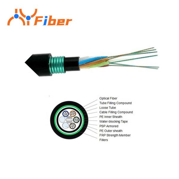 Buy cheap GYFTY53 Custom Fiber Optic Cable Single Sheath Armored Fiber Optic Cable from wholesalers