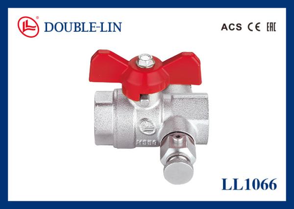 Buy cheap 1" Female X Female EAC Brass Ball Valves With Drain Cock from wholesalers