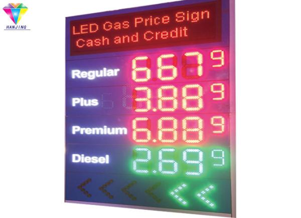Buy cheap Outdoor Waterproof LED Gas Price Display Remote Or PC Control Customized Size from wholesalers