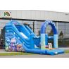 Buy cheap Durable PVC Inflatable Dry Slide Digital Printed Blue Oceanic With CE Blower from wholesalers