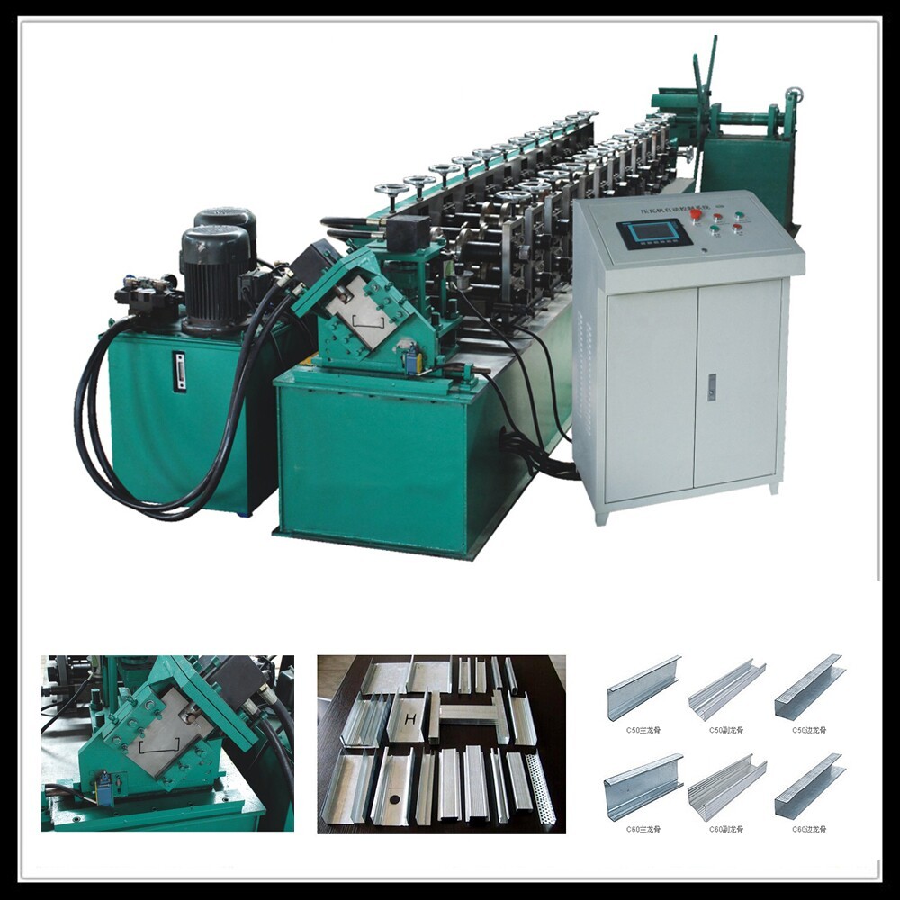 C Stud and U track roll forming machine CU metal stud partition suspended ceiling machine