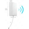 Buy cheap 698-2700MHz 7dBi 4G LTE Antennas Wall Mounted Signal Booster Indoor High Gain Flat Panel Antenna from wholesalers