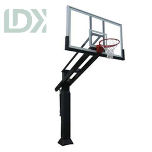 Buy cheap Outdoor Inground Basketball Hoop Basketball Stand With Tempered Glass Backboard from wholesalers
