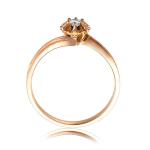 High Quality 18K Rose Gold Diamonds Engagement Ring for Women (GDR002)