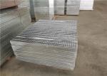 Q235 Hot Dip Galvanized Steel Grating Plate Pressure Locked For Warehouse