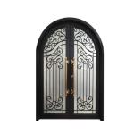 Arch Garden Steel Doors , New Design Villa Wrought Iron Gate