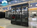 RUIBEI Auto Defrost Upright Beverages Showcase Double Glass Doors Freezer