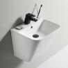 Buy cheap Household Bathroom Washing Porcelain Wall Mount Sink White With Tap Hole from wholesalers