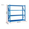 Buy cheap Anti Rust Industrial Racking Shelves , Metal Warehouse Shelving 200-800 Kgs from wholesalers
