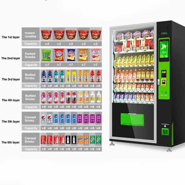 Buy cheap 350W Oem Odm Snacks And Drinks Vending Machine from wholesalers