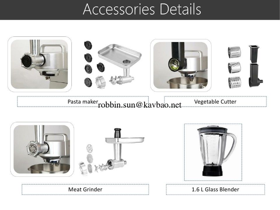 ST100 1500w Diecast Aluminium Professional Planetary Sand Mixer Kitchen Machine