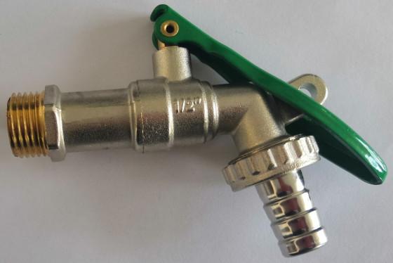 Buy cheap Iron Locked Handle ISO9001 Brass Bibcock Valve Water Shut Off Valve from wholesalers