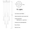 Buy cheap Long modern crystal chandelier for staircase luxury home decor nordic led pendant light(WH-NC-70) from wholesalers