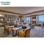 Restaurant Round Lobby Waiting Room Sofa Set Customized Size MDF Core