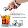 Buy cheap Customized stainless steel whiskey ice cube stone, Mini Stainless Steel Ice Cube Whisky Stone wholesale, bagease, pac from wholesalers