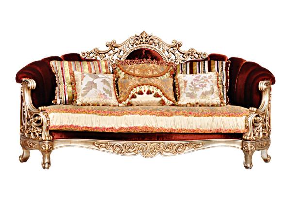 Buy cheap European Style Solid Wood Living Room Furniture Fabric Small Apartment Sofa 3 Seater from wholesalers