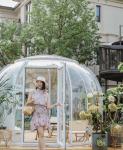 3m Clear Bubble Tents Restaurant Outdoor Transparent Bubble Dome With LED Light
