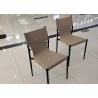 Buy cheap Ergonomic Backrest Grey Pu Dining Chairs Waterproof Saddle Leather from wholesalers