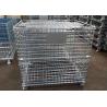 Buy cheap Galvanized Warehouse Storage Shelves Welded Steel Lockable Wire Mesh Pallet Cage from wholesalers