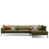 Buy cheap Nordic Minimalism Leather Sofa Set Office Bedroom Traditional Sectional Design Metal Legs Single/ Triple Seat Sofas Living Hotel from wholesalers