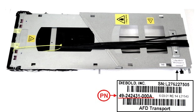 High Quality 49242431000C 49242431000A Diebold Nixdorf DN100 5500 AFD Transport 720mm FL ATM Spare Parts