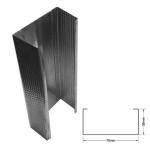 Flame Retardant Galvanized Steel Studs , Galvanised Steel C Channel Shockproof