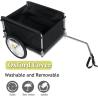 Buy cheap Bike Trailer Cargo Foldable Max Load, 2x16'' Inflatable Wheels, Aluminum Bicycle Cargo Trailer w/Hitch, for Lugg from wholesalers