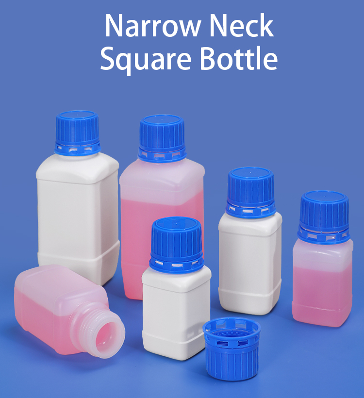 60ml Square Plastic Laboratory Polylab Reagent Bottle For Scientific Experiment ODM