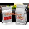 Buy cheap Reusable Stand up Zipper Pouch Aluminum Foil Bags, Square Bottom Coffee Packaging Bags With Valve,Coffee Packaging Bags from wholesalers
